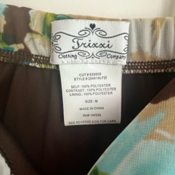 Trixxi floral pattern dress size m - Picture 2 of 7